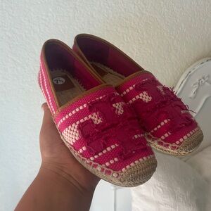 Tory Burch Fuchsia Espadrilles